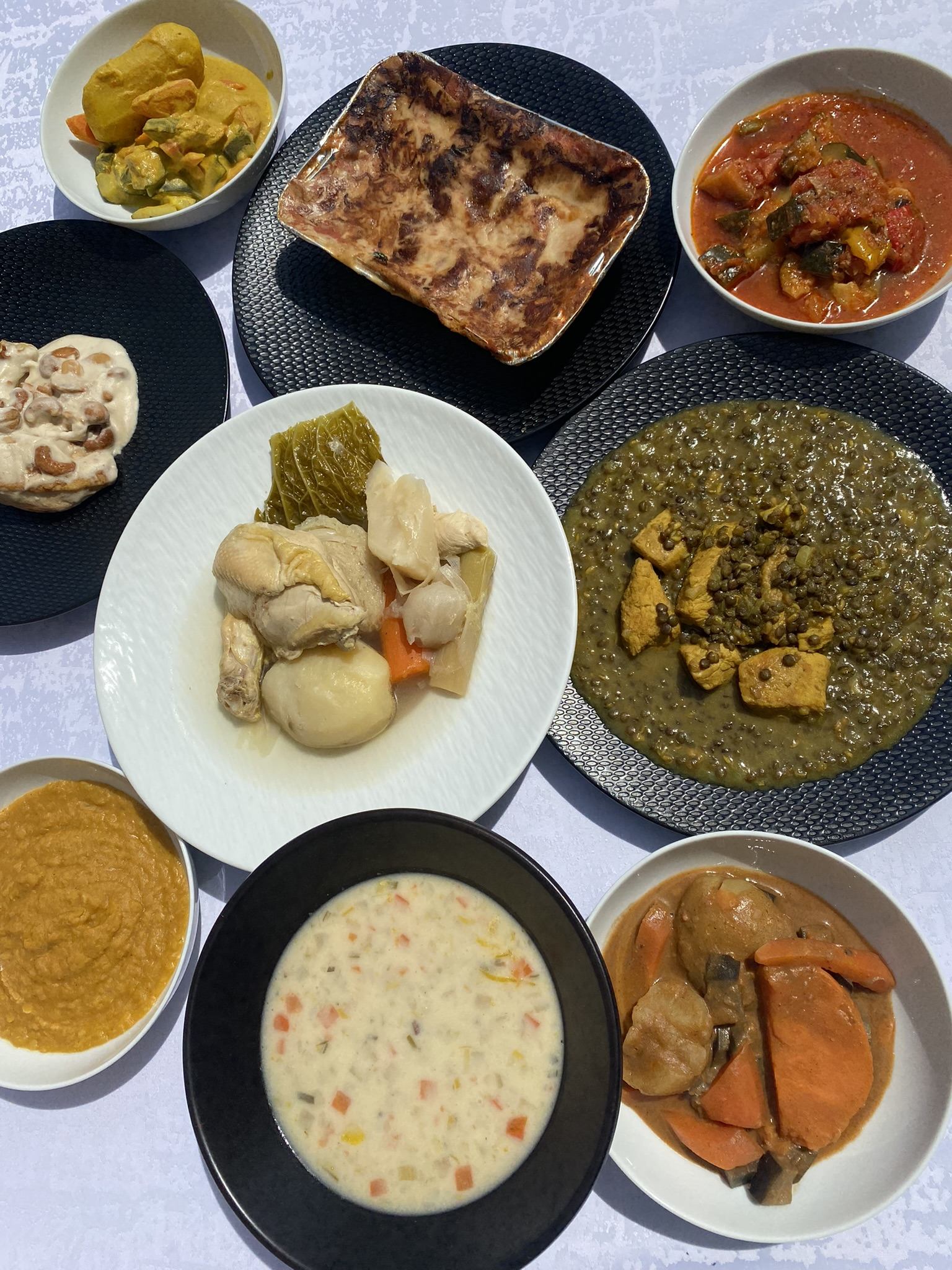 Sélection de plats maison Cook'ala, prêts pour la semaine