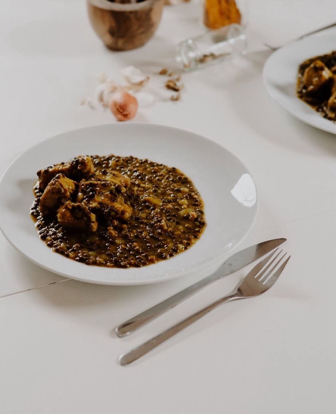 Rfissa maison, plat traditionnel de la jeune maman aux lentilles